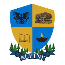 School logo with symbols and colors